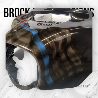 Fairing Ghosted tattered American flag