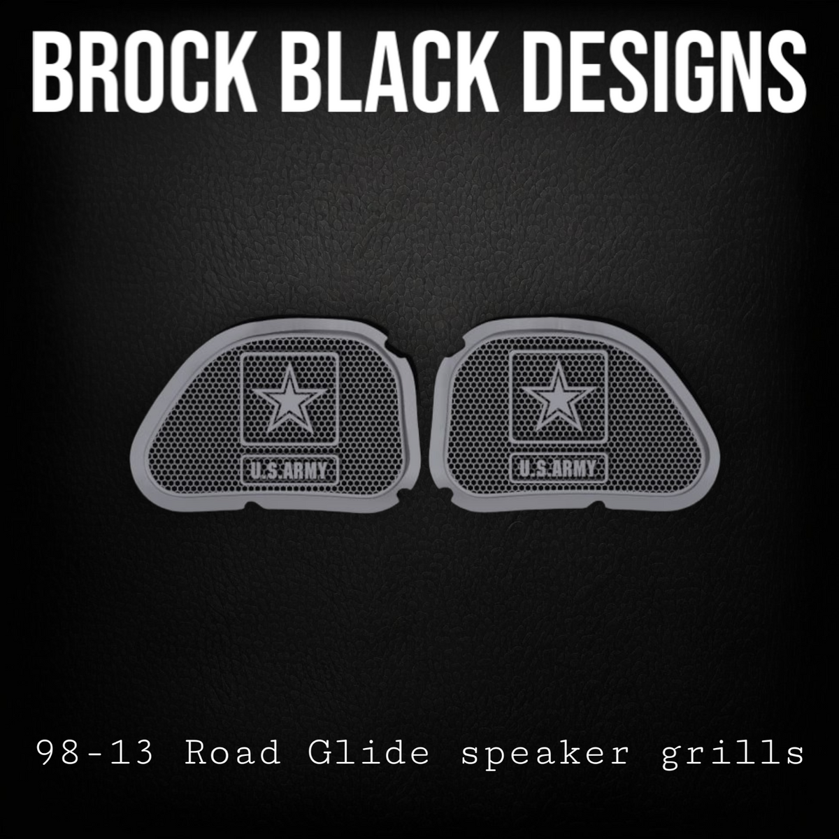 98-2024+ Road Glide 3D Army speakers grill covers set