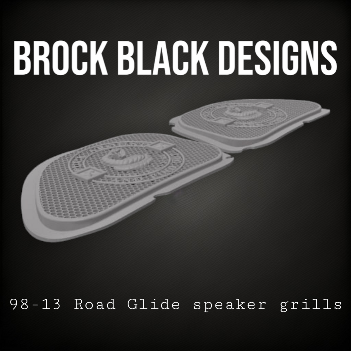 98-2024+ Road Glide inner 3D Don't Tread on me speakers grill covers set