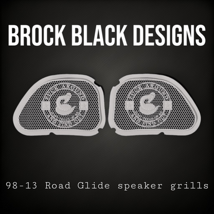 98-2024+ Road Glide inner 3D Don't Tread on me speakers grill covers set