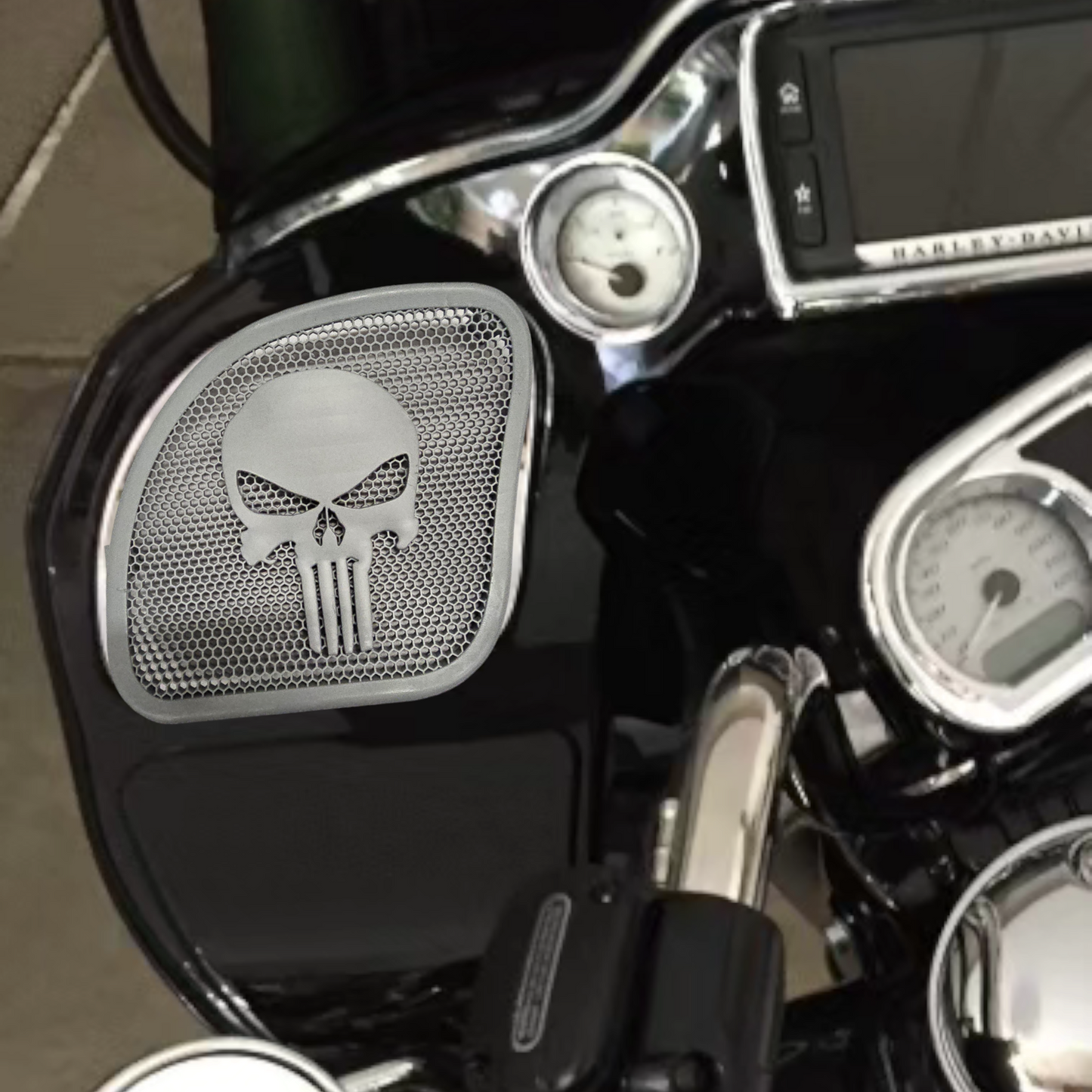 98-2024+ Road Glide 3D punisher speakers grill covers set