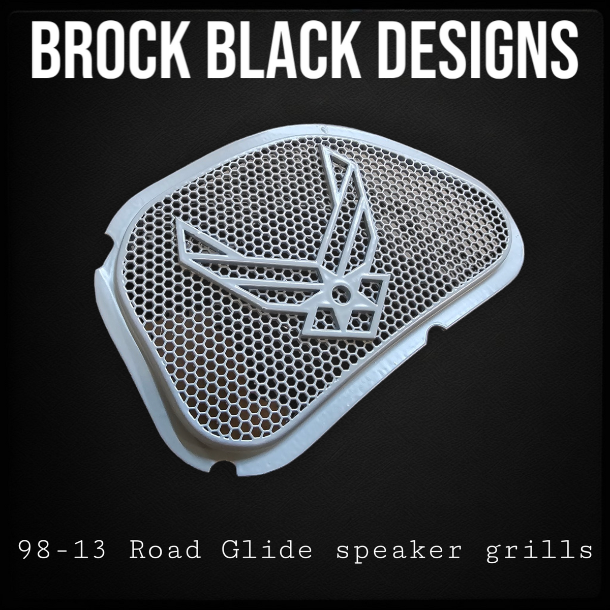 98-2024+ Road Glide 3D Air Force speakers grill covers set