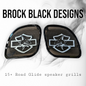 98-2024+ Road Glide 3D shark speakers grill covers set