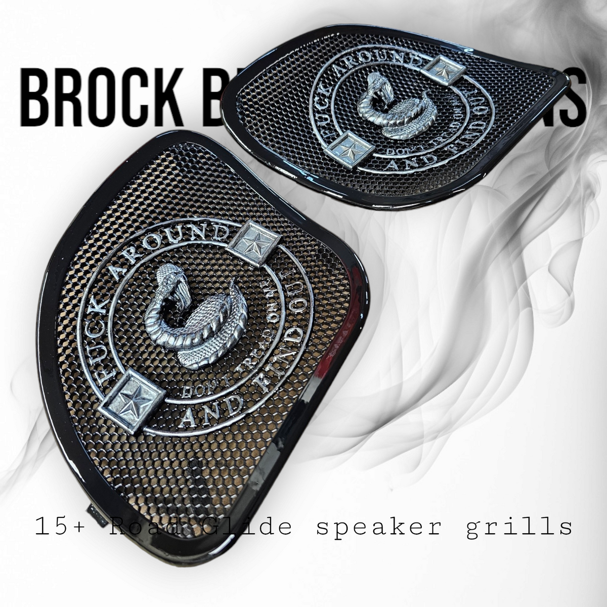 98-2024+ Road Glide inner 3D Don't Tread on me speakers grill covers set