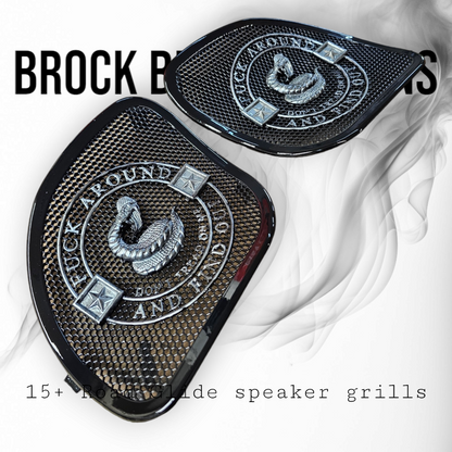 98-2024+ Road Glide inner 3D Don't Tread on me speakers grill covers set