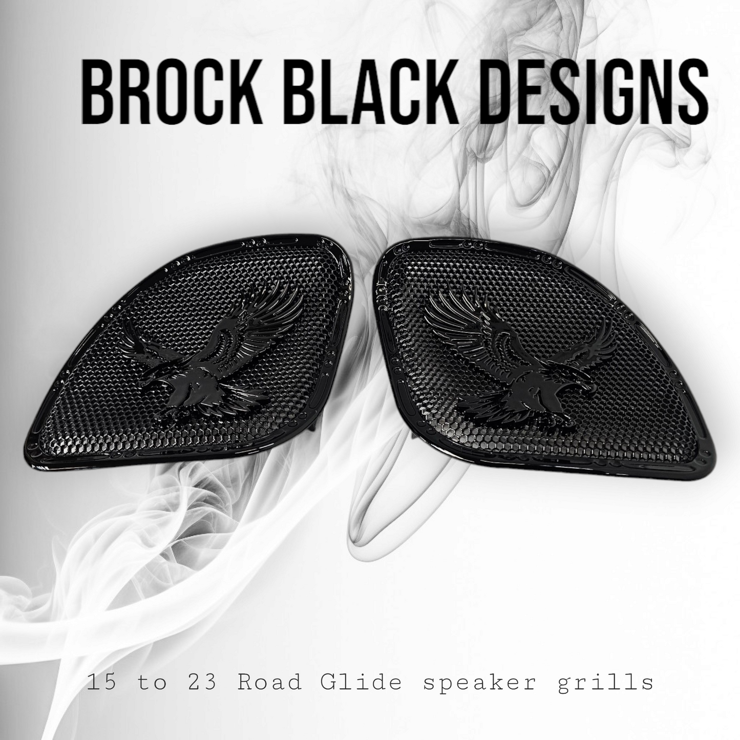 98-2024+ Road Glide 3D Eagle speakers grill covers set