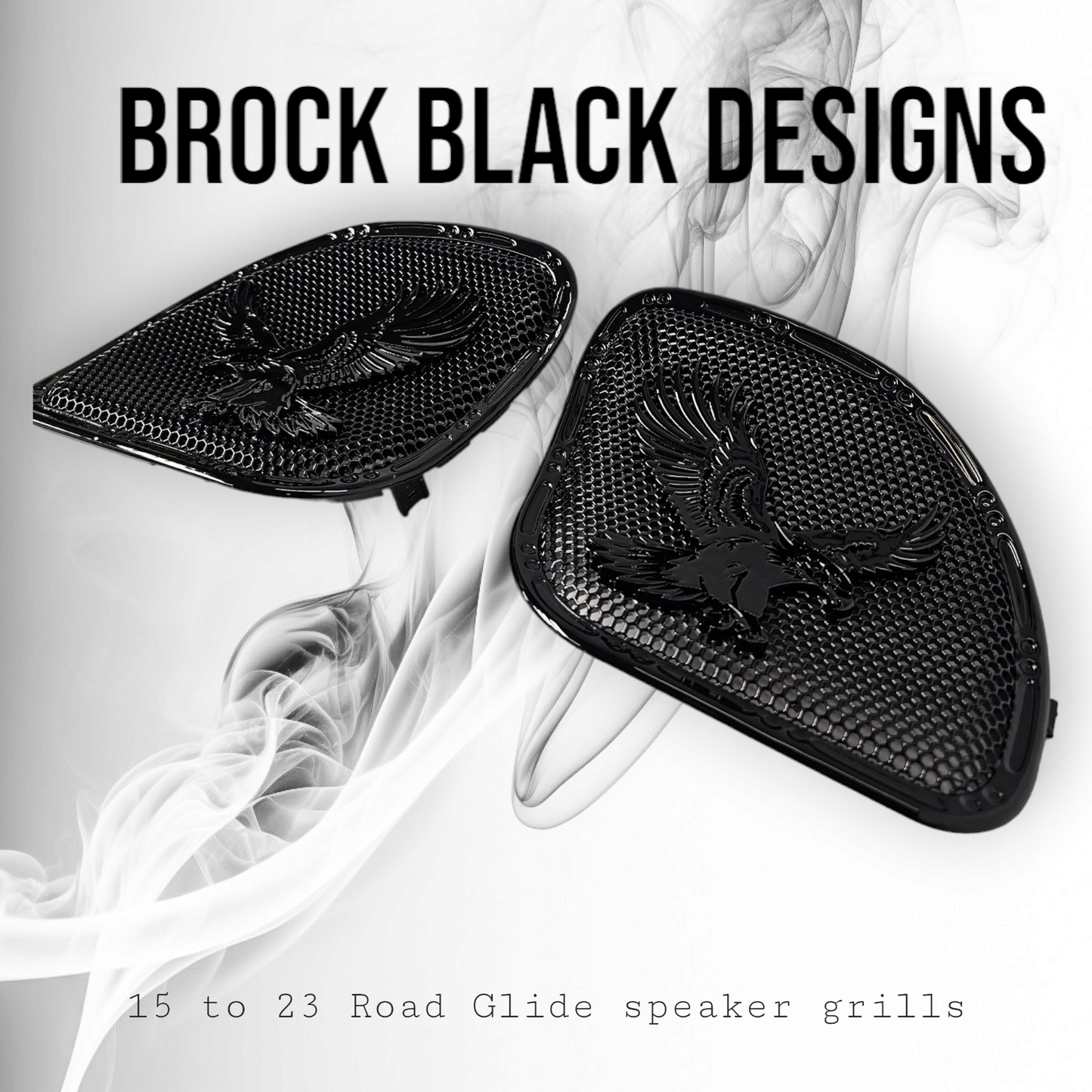 98-2024+ Road Glide 3D Eagle speakers grill covers set