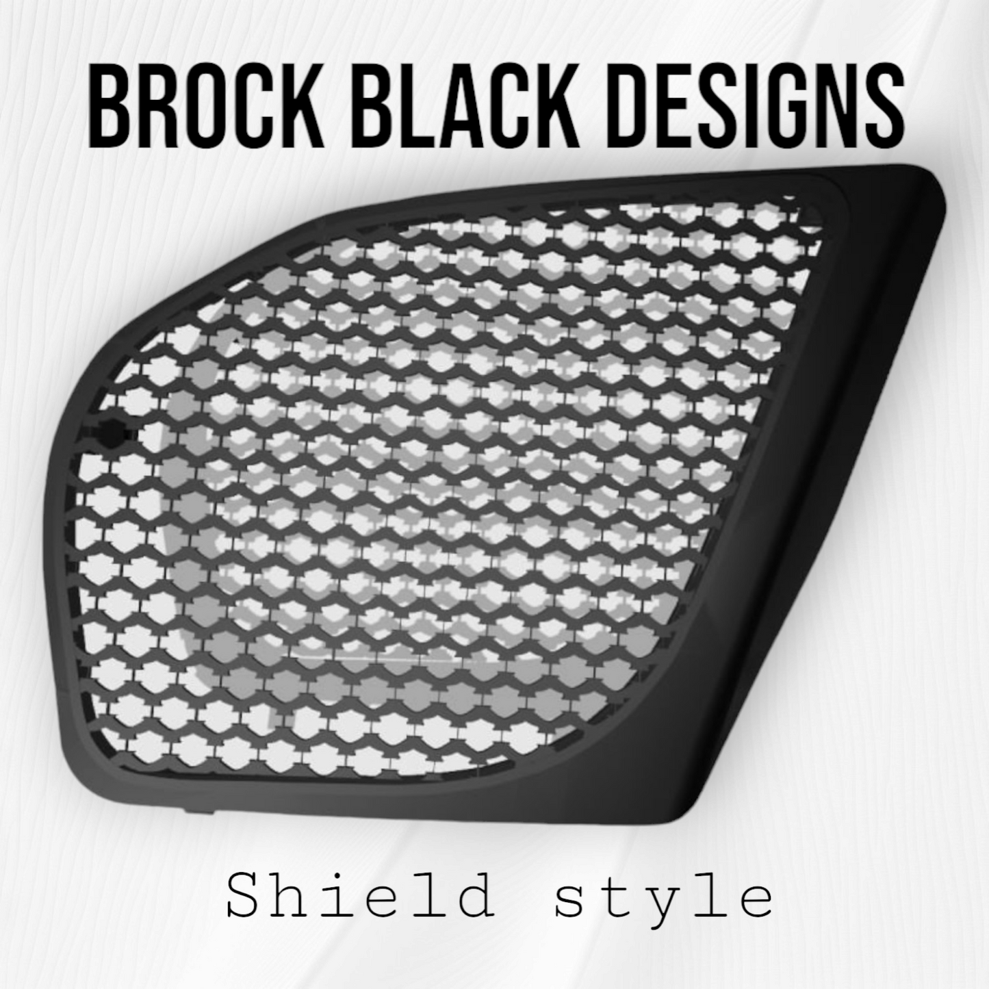 98 to 2024+ Road Glide 3D blood diamond speakers grill covers set