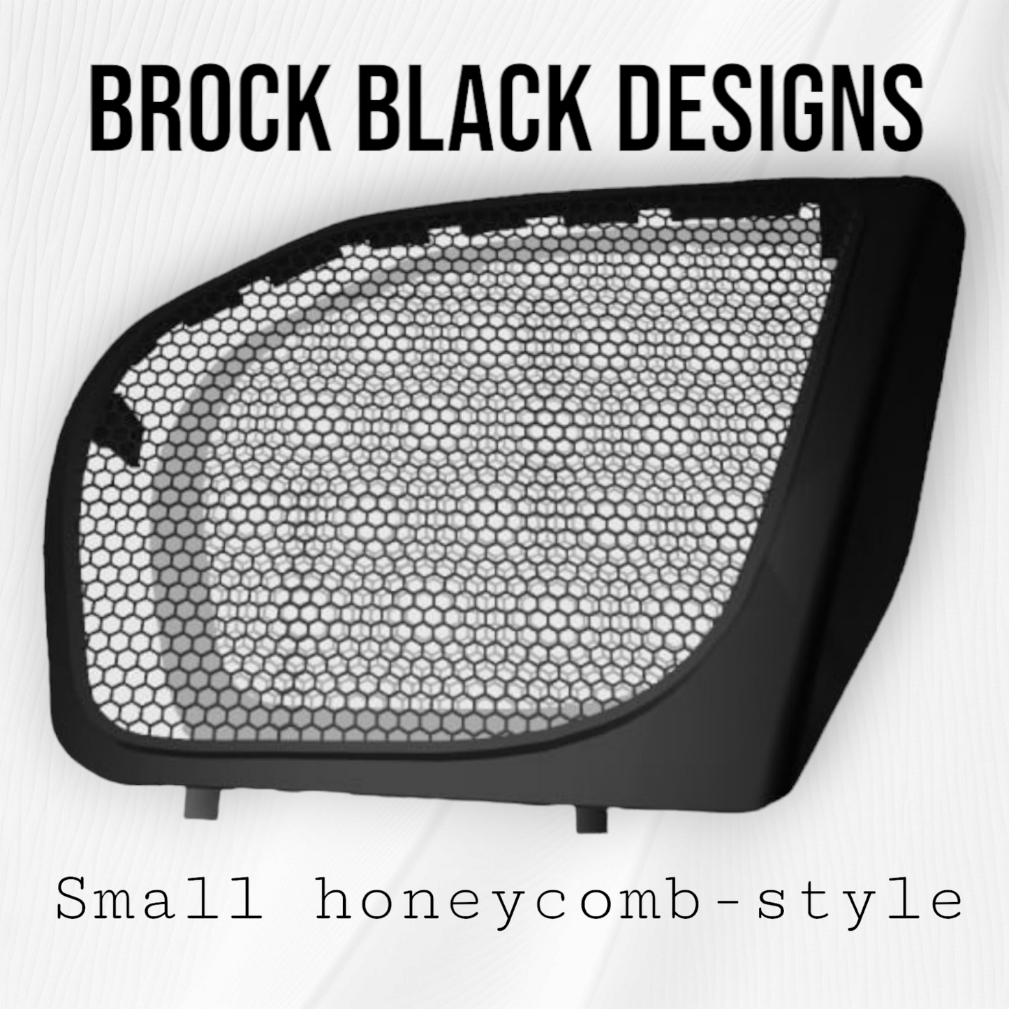 98 to 2024 Road Glide 3D crown speakers grill covers set