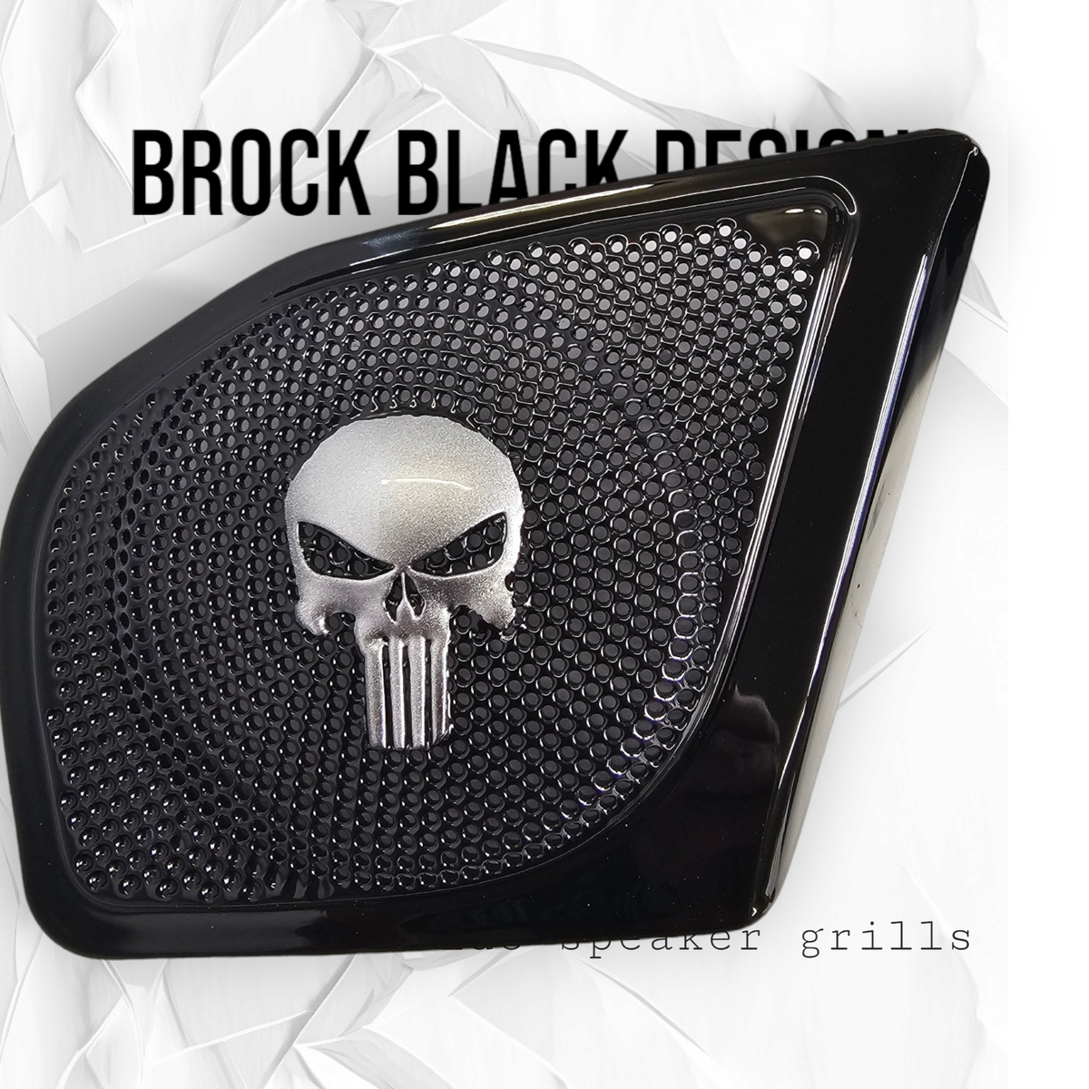 98-2024+ Road Glide 3D punisher speakers grill covers set