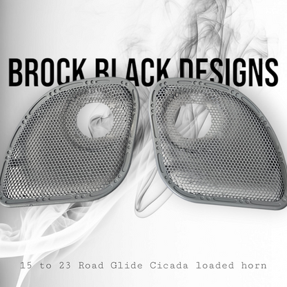 98 to 24+ Road Glide with Cicada speakers grill covers set