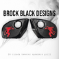 2024+ Road Glide with Cicada tweeter speakers grills set Fireball theme