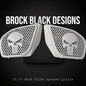98-2024+ Road Glide 3D punisher speakers grill covers set