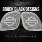 98 to 2024+ Road Glide 3D shield speakers grill covers set