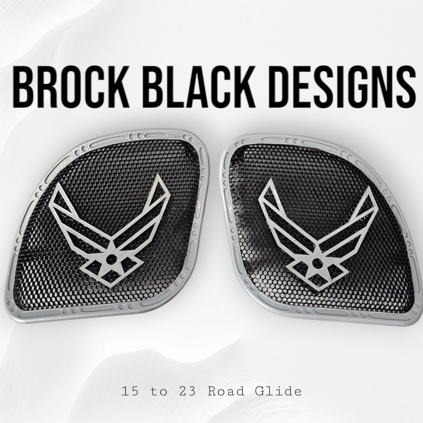 98-2024+ Road Glide 3D Air Force speakers grill covers set