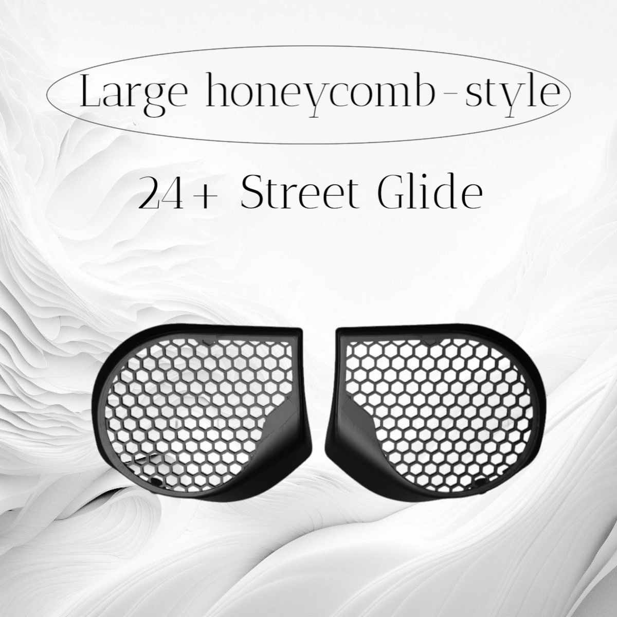 97-25+ Touring 3D brass knuckles speakers grill covers set