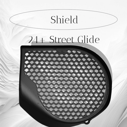 97-25+ Touring 3D brass knuckles speakers grill covers set