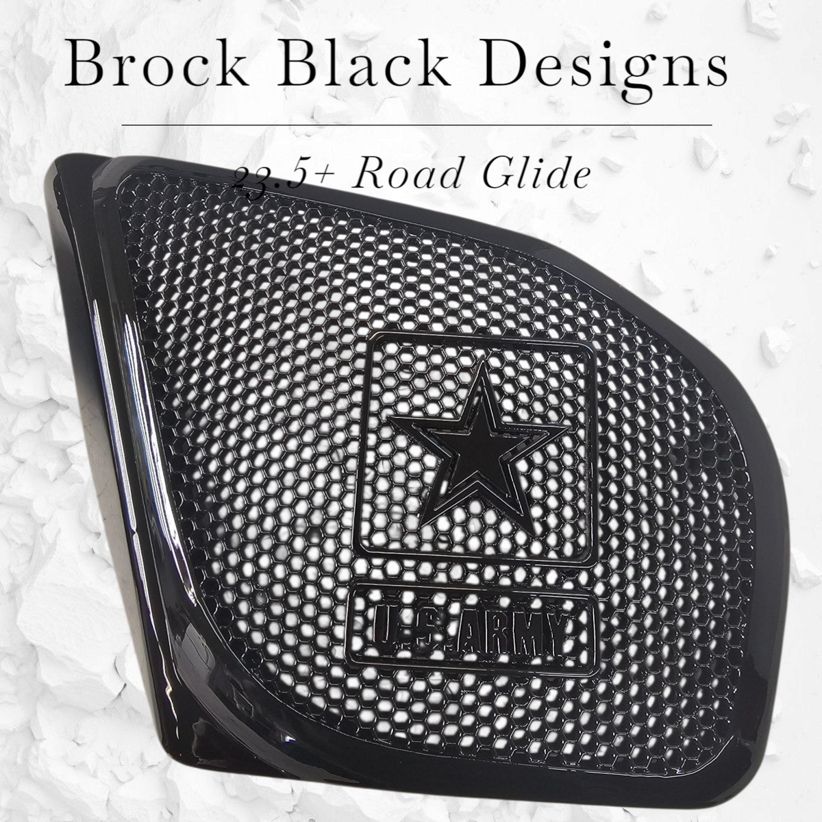 98-2024+ Road Glide 3D Army speakers grill covers set