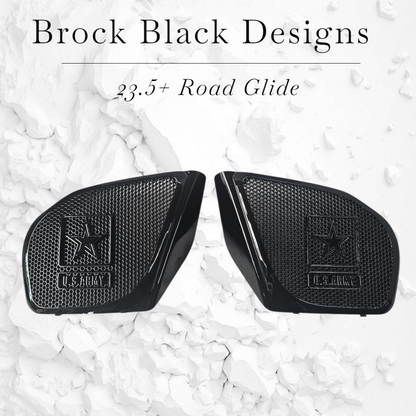 98-2024+ Road Glide 3D Army speakers grill covers set