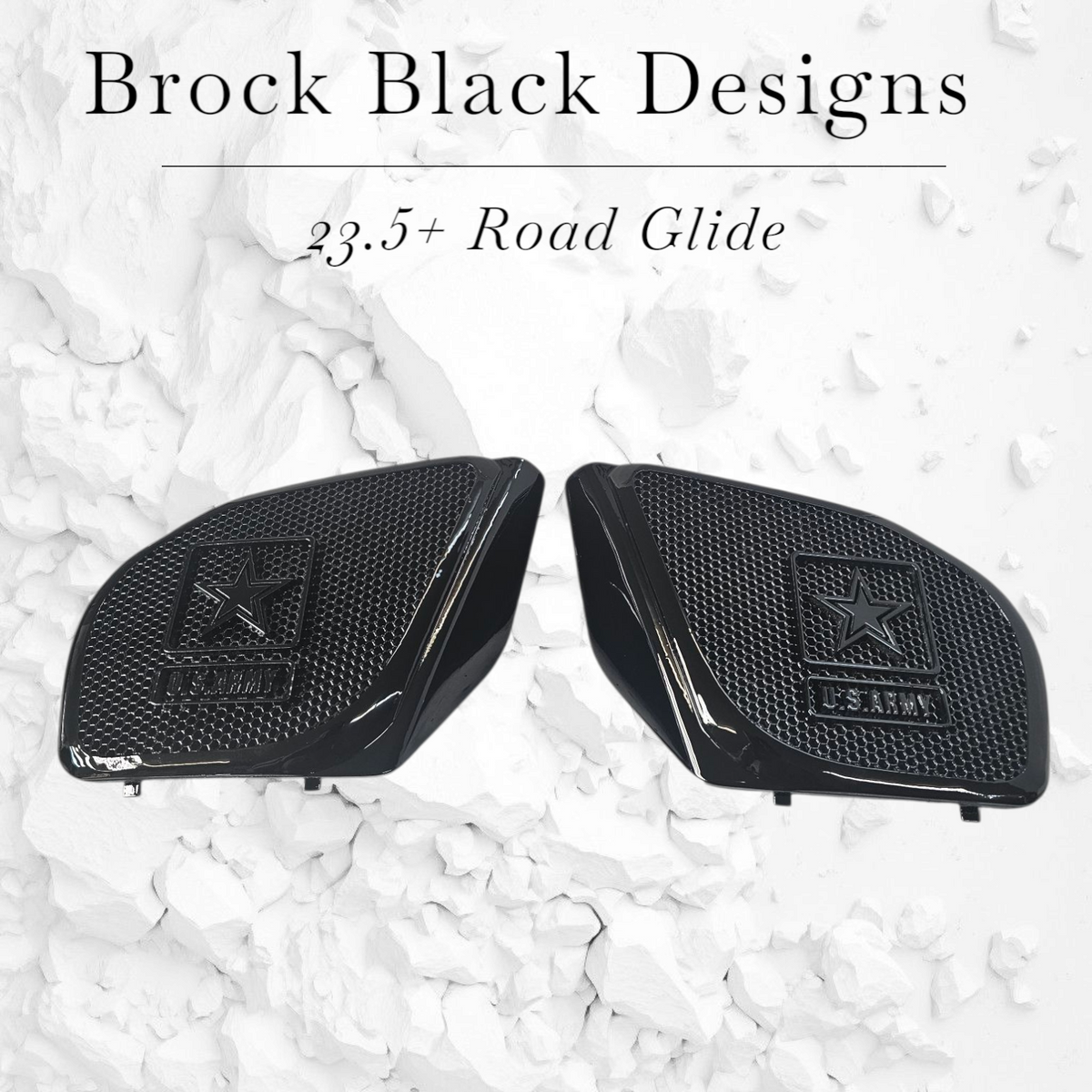 98-2024+ Road Glide 3D Army speakers grill covers set
