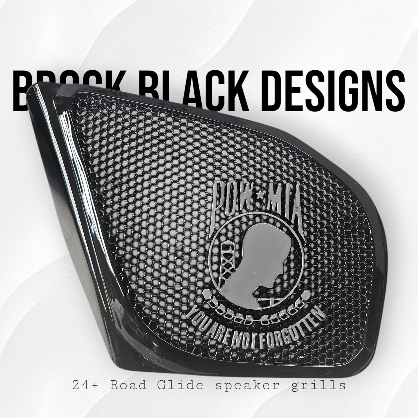 98-2024+ Road Glide 3D POW MIA TRIBUTE speakers grill covers set