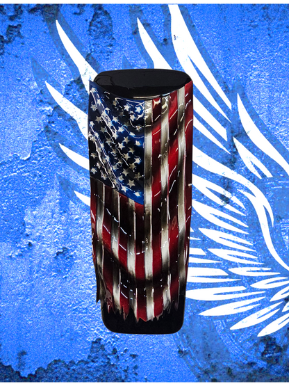 08+ Ultra/Electra glide touring console insert 3D draped American flag