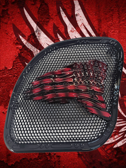 98-2024+ Road Glide 3D tattered flag speakers grill covers set