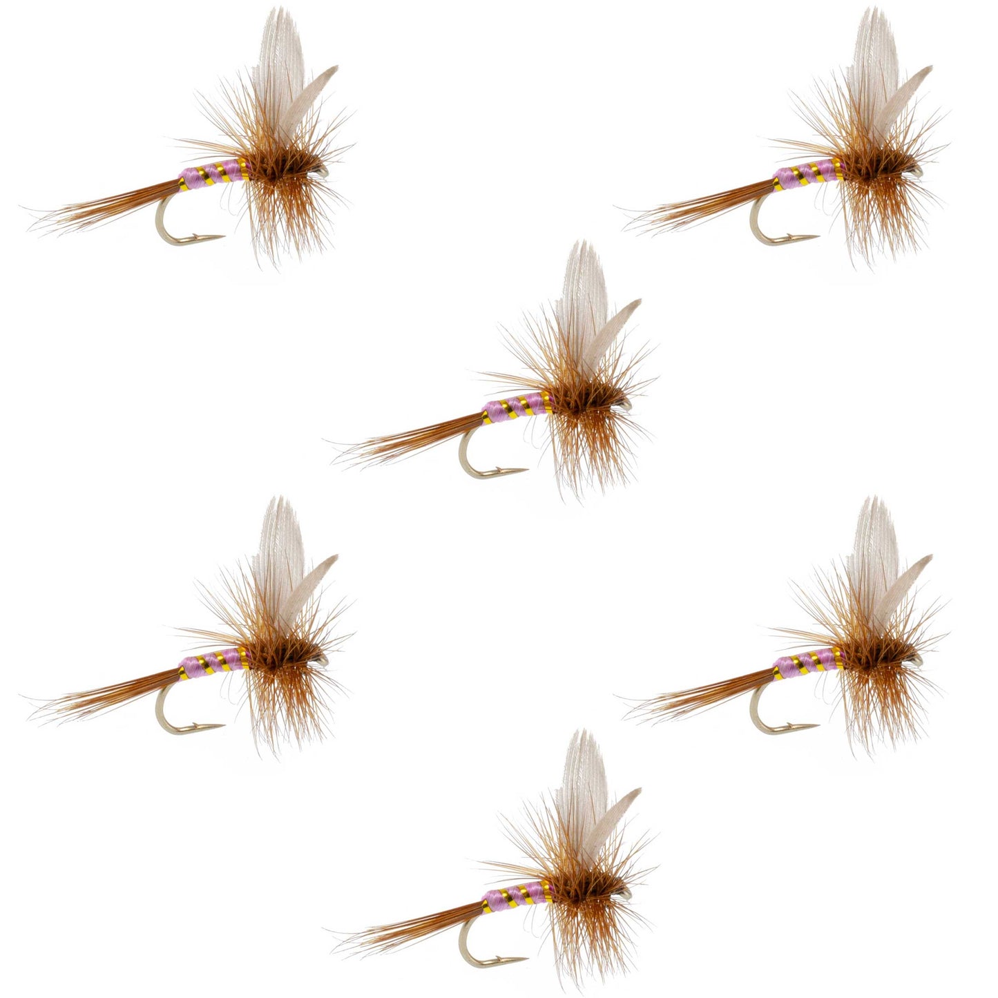 Pink Lady Classic Dry Fly - 6 Flies Size 18