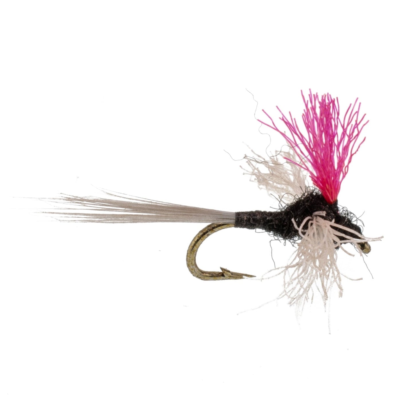 Trico Spinner High Visibility Pink Post 6 Flies Hook Size 18