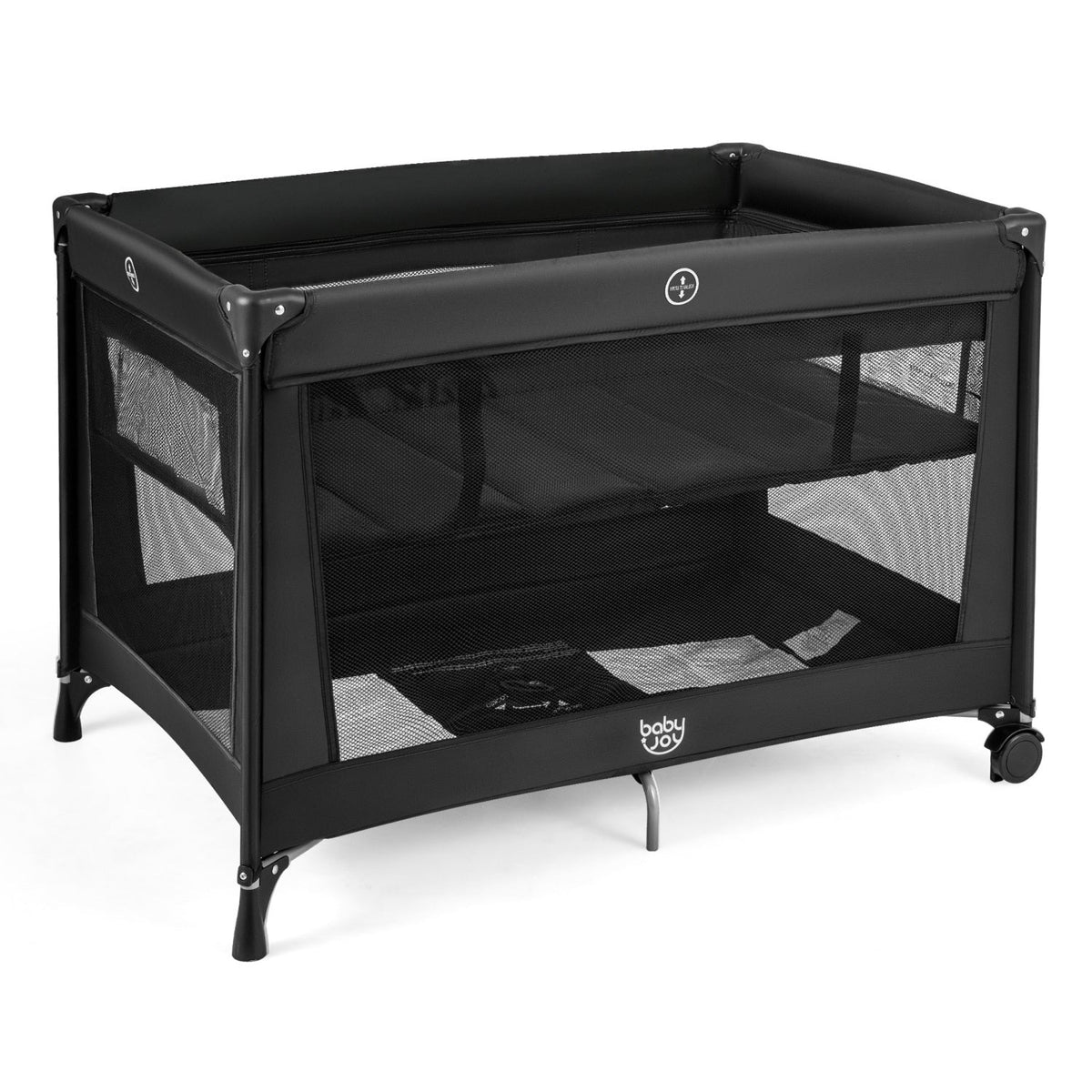 Portable Baby Playard Folding Travel Crib for Infants with Soft Mattress
