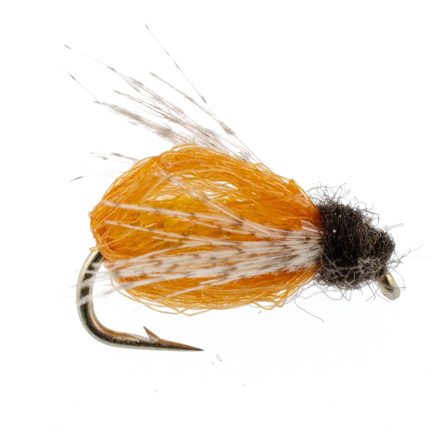 LaFontaine Amber Deep Sparkle Caddis Pupa - 1 Dozen Flies Hook Size 12