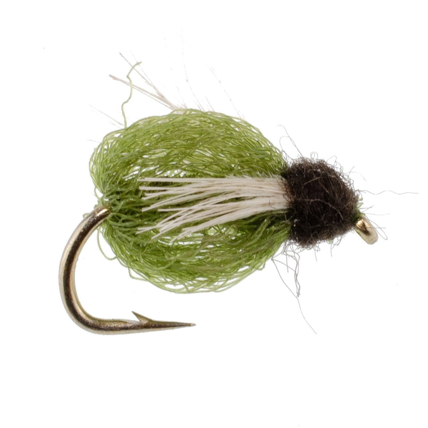 LaFontaine Olive Deep Sparkle Caddis Pupa - 1 Dozen Flies Hook Size 14