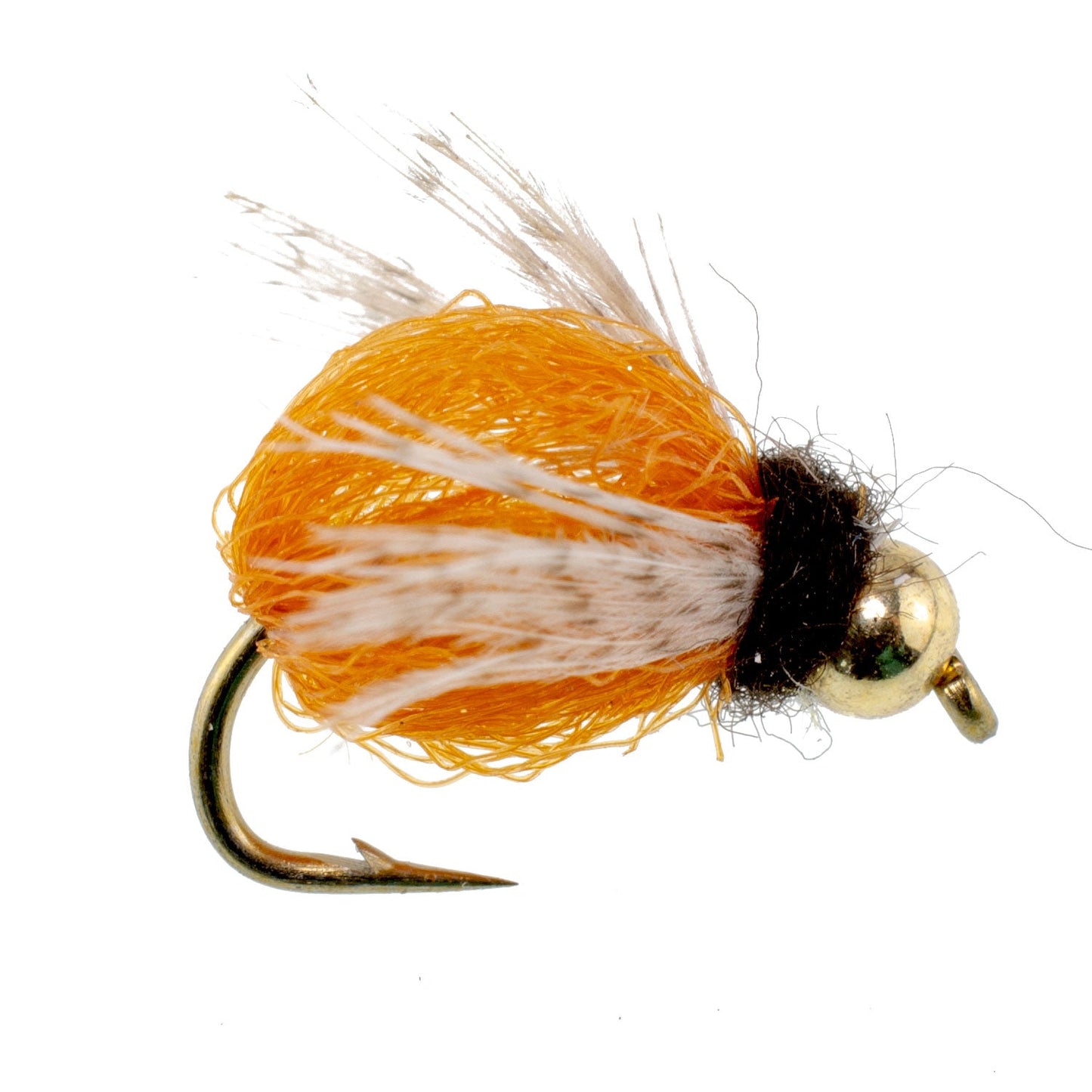Bead Head LaFontaine Amber Deep Sparkle Caddis Pupa - 1 Dozen Flies Hook Size 16