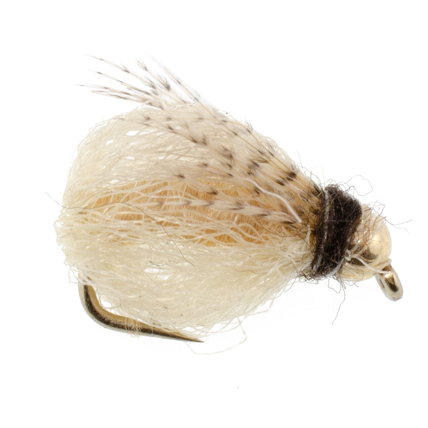 Bead Head LaFontaine Tan Deep Sparkle Caddis Pupa - 12 Flies Size 12