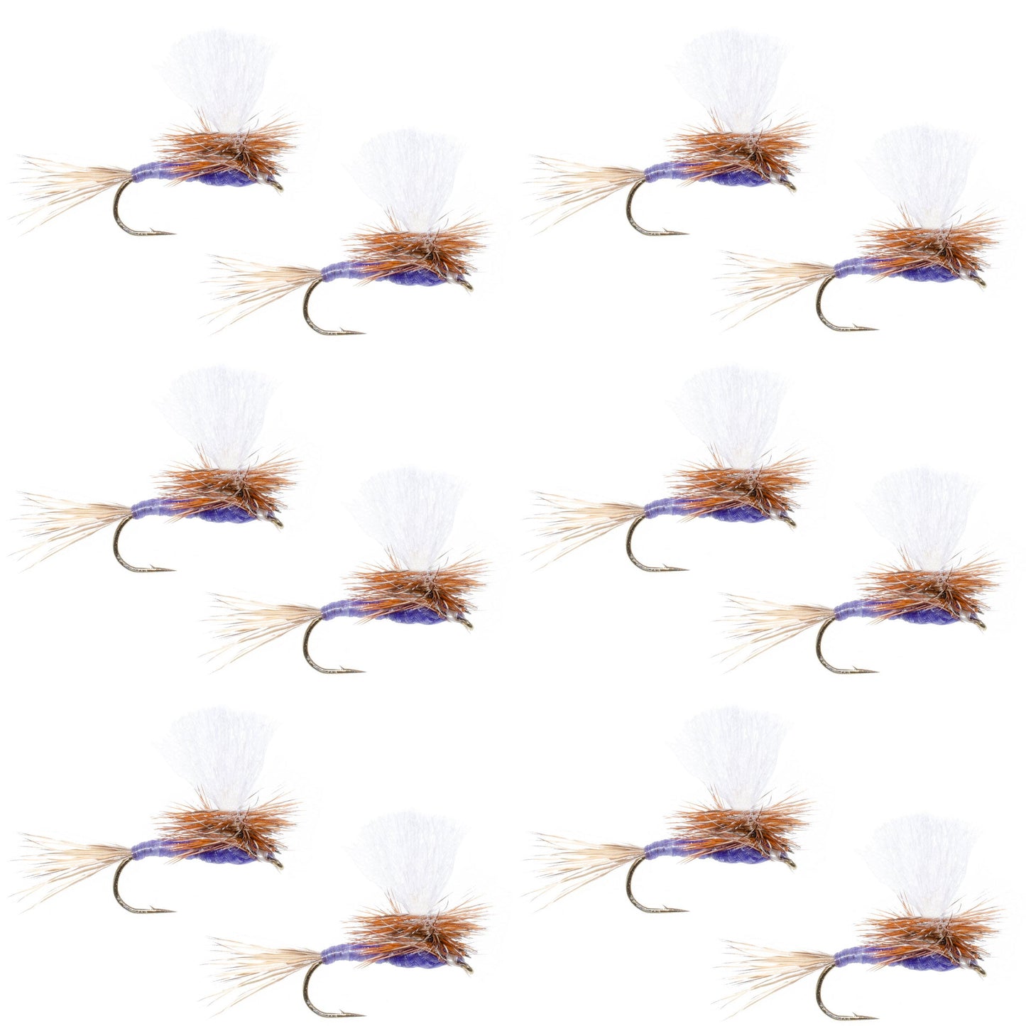Parachute Purple Haze Dry Fly - 12 Flies Size 20