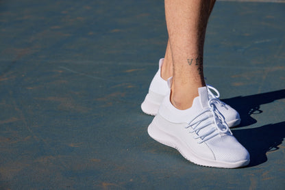 CALTO - Q131 - 2.4 Inches Taller (Off-White/White Sole) - Ultra Lightweight Sneakers