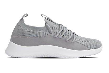 CALTO - Q134 - 2.4 Inches Taller (Light Gray/White Sole) - Ultra Lightweight Sneakers