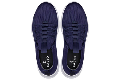CALTO - Q135 - 2.4 Inches Taller (Navy/White Sole) - Ultra Lightweight Sneakers