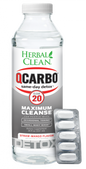 Herbal Clean QCarbo20 Same-Day Premium Detox Drink, Strawberry Mango, 20 fl oz
