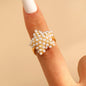 Light Luxury Geometric Line Ring