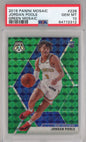Graded 2019-20 Panini Mosaic Jordan Poole #228 Green Rookie RC Basketball Card PSA 10 Gem Mint