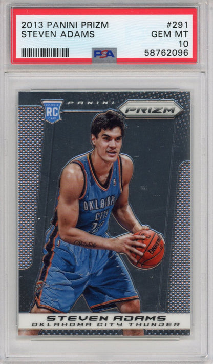 Graded 2013-14 Panini Prizm Steven Adams #291 Rookie RC Basketball Card PSA 10 Gem Mint
