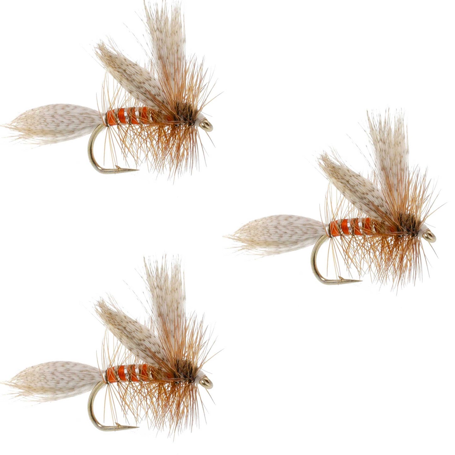 3 Pack Queen Of The Waters Classic Dry Fly - Size 14