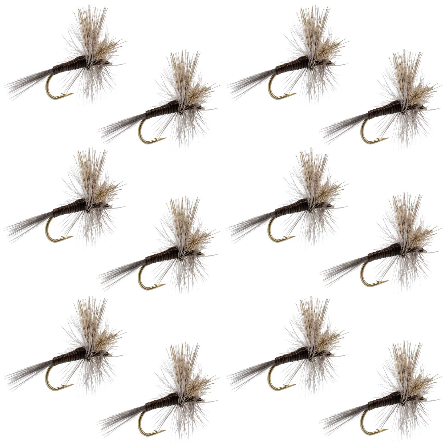 Quill Gordon Classic Dry Fly - 12 Flies Size 14