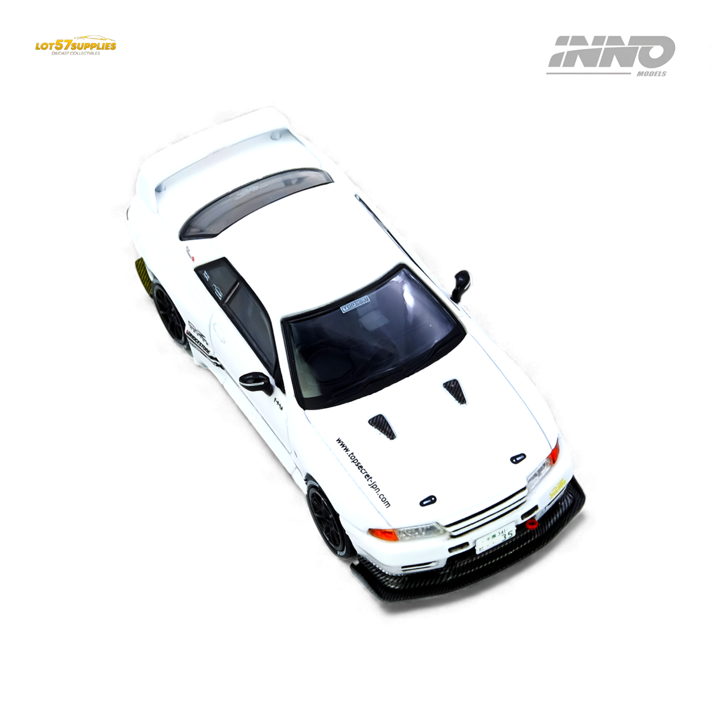 INNO64 Top Secret VR32 GT-R White 1:64