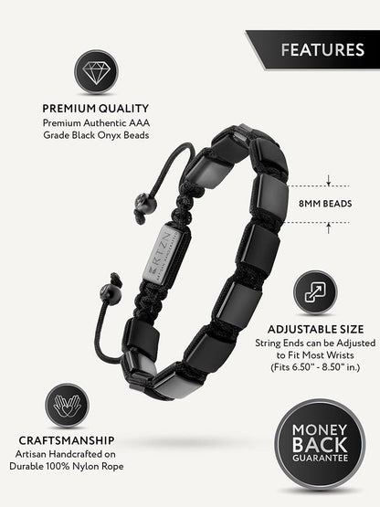 Black Onyx Beaded Bracelet - Havana