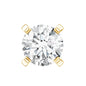 Round Shape Moissanite Solitaire Nose Pin