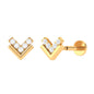 Diamond Arrow Earring for Conch Piercing