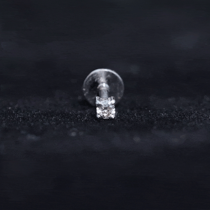 Natural Diamond Conch Piercing Earring