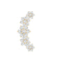 Exquisite Moissanite Flower Inspired Crawler Earring